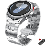 Nerūdijančio plieno apyrankė Samsung Galaxy Watch 7 6 5 4 40mm 44mm 6 Classic 43mm 47mm Be tarpų Metalinė apyrankė 5Pro 45mm Greita apyrankė Galaxy 6 Clasic 43mm gray
