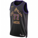 Nike NBA City Edition Dri-Fit Swingman Los Angeles Lakers Berankovis Krep&scaron;inio Mar&scaron;kinėliai Vyri&scaron;ki Vir&scaron;utiniai Drabužiai DX8506-014 XS