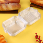 10/50 vnt. Virtuvės kepimo reikmenys Skaidri plastikinė dėžutė su dangteliu Bento tortui V2 Esteti&scaron;ka Tiramisu pakuotės dėžutė 50PCS