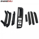 8pcs Interior Door Handles Black Inner Pull Handle Trim Cover For VW Passat B5 1998 to 2005 8 Pcs