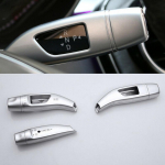 3 vnt Car Styling chromo valytuvų perjungimo svirties kruiziniai dangteliai rėmo lipdukų komplektas, skirtas Mercedes Benz CLA GLC CES klasė W205
