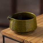 Naujas keraminis matcha dubenėlis, gradientinės spalvos, rankų darbo matcha plakiklio laikiklis su snapeliu, daugkartinio naudojimo matcha gaminimo rinkinys, arbatos mėgėjams tamsiai geltona spalva