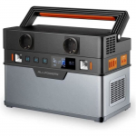 Ne&scaron;iojama elektrinė 700W, didelio na&scaron;umo saulės baterija 606 Wh/164000 mAh, skirta lauko sąlygoms juoda