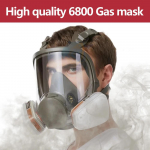 6800 Apsauginis nuo rasojimo viso veido respiratorius dujoms pramoniniam dažymui pur&scaron;kimui saugiam darbui su formaldehido apsauga dulkių filtras