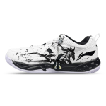 Li Ning Koba Sintetinės odos, Tekstilės žemi Badmintono bateliai Vyri&scaron;ki Juodi Balti AYTM079-11(Team47-) 39