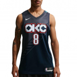 Nike Oklahoma Jalen Williams City Thunder NBA 2025-2026 Sezonas Kvėpuojantis Patogus Berankovis Krep&scaron;inio Mar&scaron;kinėliai Vyri&scaron;kas mar&scaron;kinėlis HM5990-439 XL