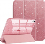 Dėl iPad 11-osios 12-osios A19 A16 dėklas 10-osios su pie&scaron;tuko laikikliu Funda iPad Air 11 13 M4 Pro 11 12.9 4 5 10.9 10.2 Smart Blizgantis dangtelis iPad Air 4 Air 5 rožinė