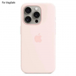 (&Scaron;viesiai rožinė) Iphone 15 Pro dėklas, suderinamas su Magsafe, skysto silikono telefono galinis dangtelis [indukcinis Popover]_uisad Pink
