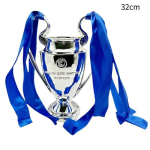 Eleganti&scaron;kas dervos futbolo trofėjaus modelis Europos stiliaus futbolo apdovanojimas Sidabrinė dovana 32cm/12.60in