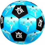 Ronaldo Action Futbolo kamuolys Dydis 5 Ma&scaron;ininiu būdu susiūtas Universalus futbolo kamuolys patalpoms/lauko sąlygoms Futbolo priedai zq
