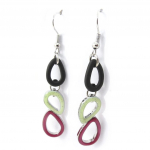 NOA [K0222] - Boucles cr&eacute;ateur 'Coloriage' noir vert rose įvairiaspalvis