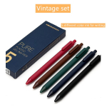 5 vnt Vintage Color Pen Rutuliniai gryno plastiko gelio ra&scaron;alo rutuliniai ra&scaron;ikliai, skirti ra&scaron;yti saldainių dovana A6696