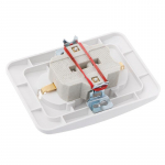220V/16A 118x80mm EU dvigubo įžeminimo lizdas, buitinis pramoninis maitinimo lizdas