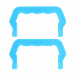 2 vnt. naminių gyvūnėlių narvelių rankenos, naminių gyvūnėlių dėžės atsarginių dalių priedai, lengvas montavimas, patogus laikyti, ne&scaron;iojama plastikinė naminių gyvūnėlių narvelio rankena ( Juoda ) 2pcs