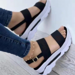 Moteri&scaron;ki sandalai Moteri&scaron;ki auk&scaron;takulniai sandalai su platformine avalyne Vasaros sandalijos laisvalaikio batai su plei&scaron;tais moteri&scaron;ki eleganti&scaron;ki 39