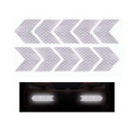 10Pcs Car for arrow Reflective Stickers Safety Warning Reflector Decorative Strips Universal Exterior