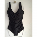 Vientisas maudymosi kostiumėlis, moteri&scaron;kas maudymosi kostiumėlis Brazilijos paplūdimio moteri&scaron;kas maudymosi kostiumėlis Monokini Seksualus Vintage Solid Black Summer Bodysuit XXXXXL