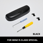 3Colors automobiliniai akiniai nuo saulės saulės stiklų laikiklis akinių dėklas, skirtas Mercedes Benz R klasės saugojimo dėžės tvarkyklei juoda
