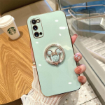 Mielas me&scaron;kiuko blizgučių žiedo stovas, galvanizuotas dėklas, skirtas iPhone 14 13 12 11 Pro max / Samsung S22 S21 S23 Ultra A13 A23 A33 A53 A12 A22 A32 A52 A14 A54 / Redmi iphone 6 6s žalia