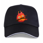 Nauja 2021 m. The Fire Demon beisbolo kepuraitė Calcifer Howl Moving Castle Studio Ghibli Unisex laisvalaikio Harajuku Tops Cami