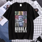 Mieli &bdquo;The Bibbles Tour&ldquo; grafiniai mar&scaron;kinėliai Unisex Moterų mada Kasdieniai 100 % medvilnės mar&scaron;kinėliai Auk&scaron;tos kokybės vasariniai mar&scaron;kinėliai Gatvės drabužiai L