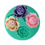 Pra&scaron;matnus kar&scaron;čiui atsparus maisto klasės skyrius, mink&scaron;tas gėlių fondantas, skirtas Valentino dienos saldainių formavimui A