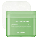 Mediheal Teatree Trouble Pad 100 įklotų raminantys medvilniniai įklotai jautriai ir spuoguotai odai