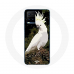 Coque pour Vivo Y21s 2021 / Y21 2021 Cacatoes Perroquets Blanc sur l'arbre