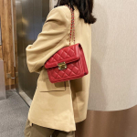 Krep&scaron;ys moterims per petį Krep&scaron;ys Crossbody Bag Mažas kvadratinis krep&scaron;ys One Size raudona