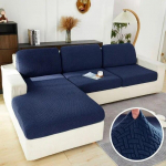 Elastingas sofos užvalkalas svetainei žakardo kietas sofos sėdynės užvalkalas Pilkas plaunamas sėdynės pagalvėlės užvalkalas Baldų apsauga Sekcijos Back Cushion Cover