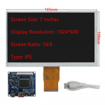 3,5/4,3/5/6,5/7/8/9/10,1 colio LCD ekranas TFT IPS &bdquo;pasidaryk pats&ldquo; monitoriaus tvarkyklės valdymo plok&scaron;tė HDMI Raspberry Pi ne&scaron;iojamo kompiuterio antrinis ekranas