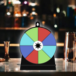 Spalvotas besisukantis gėrimo žaidimas suaugusiems, redaguojamas daugkartinis su stovu Roulette Fortune 8 Slots