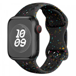 Originalus sportinis dirželis Apple Watch Band Ultra 2 49mm 45mm 44mm 42mm 38mm spalvotų dalelių guminė juosta, skirta IWatch 9 8 7 6 5 SE For 42mm 44mm 45mm