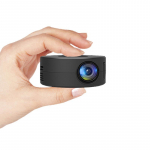 Mini projektoriaus ekranas 180P 4K ne&scaron;iojamas laidinis projektorius Namų kinas vaikams Dovanų Kinas Vaizdo įra&scaron;as I&scaron;manusis HD TV Filmų Medijos leistuvas, skirtas IOS Android juoda