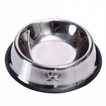 Nerūdijančio plieno kelioninis lesyklėlė, neslystanti vandens dubuo &scaron;unims katėms Bottom diameter 15CM