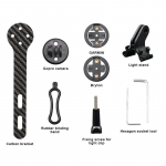 Dviračio kompiuterio laikiklis Anglies pluo&scaron;to laikiklis plento dviračio chronometro spidometro laikiklis Garmin Gopro Bryton &scaron;viesos stovui