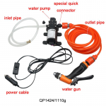 60 W auk&scaron;to slėgio transporto priemonėje montuojama 12 V automobilių plovimo ma&scaron;inų rinkinys, ne&scaron;iojamasis cigarečių žiebtuvėliu varomas automobilių plovimo ma&scaron;ina