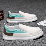 Vyri&scaron;ki batai Kvėpuojantys tinginių batai Platforminiai kasdieniai madingi batai Vyri&scaron;ki lengvi vieno pedalo drobės batai 44