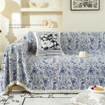 Kvadratinis pledas skandinavi&scaron;ko vėjo vasarai, universalus lovoms, sofai-lovai, dekoratyvinis boho sofos užtiesalas, piknikui su kutais 180x130cm