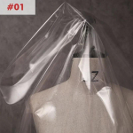 PU Skaidrus Vandeniui Atsparus Audinys 0,2mm PVC Želė Plėvelės Audiniai Lietpalčiams Drabužiams Dizainerio Audinys Pasidaryk Pats Krep&scaron;ių Siuvimo Aksesuarai 50cm