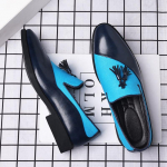Madingi vyri&scaron;ki batai Verslo universalūs mokasinai Vyri&scaron;ki oficialūs batai Socialiniai batai Vyri&scaron;ki mokasinai Hommes Sapatos Masculinos Zapatos Para Hombres 38 mėlyna