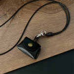 PU odinės monetos piniginės karoliai Sweet Mini Bag Moteri&scaron;kas pakabukas ausinių krep&scaron;io dangtelis Odinis virvelinis megztinio grandinėlė 5x3cm