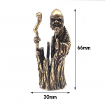 Antikvarinės bronzinės dharmos protėvių figūrėlės Maži papuo&scaron;alai variniai Bodhidharma Budos miniatiūros statula Svetainės stalo dekoracijos