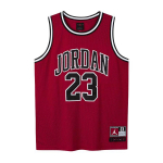 Jordan NBA vaikams Raidžių ra&scaron;to spausdinimo kvėpuojantis tinklelio krep&scaron;inio mar&scaron;kinėlis Vaikams mar&scaron;kinėlis Raudonas DO1968-687 S