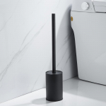 Nerūdijančio plieno vonios tualeto &scaron;epetėlio laikiklis priedai juodas tualeto &scaron;epetys montuojamas ant sienos WC valymo &scaron;epetys valymo įrankiai juoda