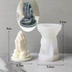 3D Vidurinio pir&scaron;to silikoninė žvakių forma PASIDARYK PATS gestų aromaterapinis gipsas meno muilas derva amatai liejimo formos &scaron;ventės vakarėlio dovanos