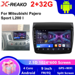 Android 13 skirta Mitsubishi Pajero Sport 2 2008 - 2016 L200 Triton 2006 - 2014 Android automobilio radijas multimedijos vaizdo grotuvas stereo BT 4 core 2GB+32GB CP