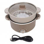 Elektrinis kar&scaron;tas puodas 800W 3L Maistinis nelipnus pavir&scaron;ius Multifunkcinis elektrinis puodas su garų funkcija L(for 6.5-9kg)