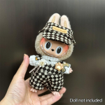 Madingi drabužiai Ropa Labubu Drabužiai Apranga Lėlės Aksesuarai 15/17 cm Labubu V2 V1 Pliu&scaron;inei Lėlei Kombinezonas su petne&scaron;omis NO DOLL