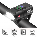 LED dviračio lemputė 10 W 800LM 6 režimų USB įkraunamas maitinimo ekranas MTB kalnų plento dviračio priekinis žibintas dviračių važiavimo įranga CHINA